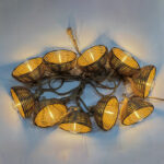 Švenčių žibintai CHARM 10-LED lempučių / 4,5 m, šilta balta šviesa