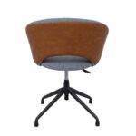 Darbo kėdė KARINA be ratukų, pilka/šviesiai ruda - Image 4