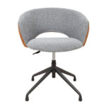 Darbo kėdė KARINA be ratukų, smėlio/šviesiai ruda - Image 2