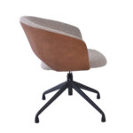 Darbo kėdė KARINA be ratukų, smėlio/šviesiai ruda - Image 3