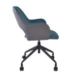 Darbo kėdė KENO su ratukais, mėlyna/pilka - Image 3