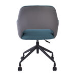 Darbo kėdė KENO su ratukais, mėlyna/pilka - Image 4