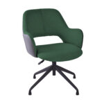 Darbo kėdė KENO be ratukų, žalia/pilka