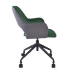 Darbo kėdė KENO be ratukų, žalia/pilka - Image 3