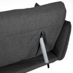 Sofa-lova LANDER 3 vietų, tamsiai pilka - Image 6