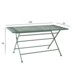 Kavos staliukas MINT 100x50xH49cm, antikvarinės žalios spalvos