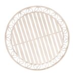 Stalas JASMINE D70xH75cm, antikvarinis baltas metalas - Image 2