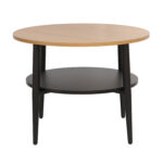 Kavos staliukas HECTOR 60x60xH45cm, pelenų/juodas - Image 2