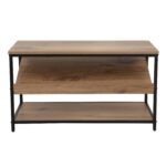 Batų lentyna DIMITRA 80x40xH45cm, kaimiška/juoda - Image 2