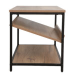 Batų lentyna DIMITRA 80x40xH45cm, kaimiška/juoda - Image 3