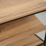 Batų lentyna DIMITRA 80x40xH45cm, kaimiška/juoda - Image 5