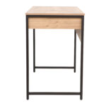 Rašomasis stalas DIMITRA 100x50xH76cm, kaimiškas/juodas - Image 3