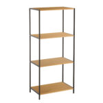 Lentyna HARPER 50x30xH110,5cm, pelenų/juoda