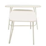 Kavos staliukas DUO 2vnt 120x48xH40cm, 75x40xH48cm, šviesaus medžio/smėlio spalvos - Image 2