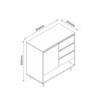 Indauja HERTA 80x40x80cm - Image 5