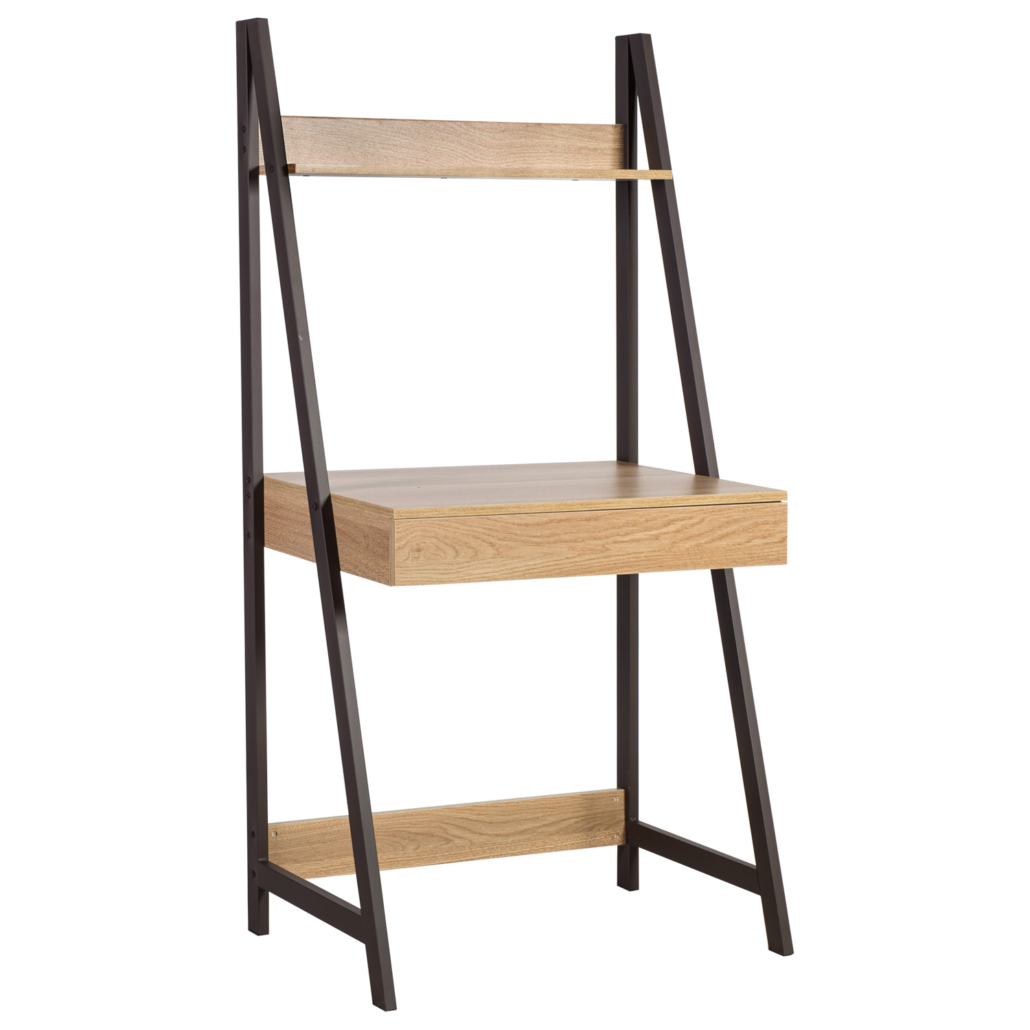 40813 Rašomasis stalas STEP 74x48xH146,5 cm, ąžuolas - Image 1