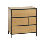 Spintelė HEDVIG 70x40xH74,5cm, pelenų/juoda