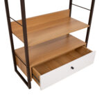 Lentyna STUDIJA 70x30xH90cm, ąžuolo/baltos spalvos - Image 2