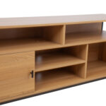 TV staliukas STUDIJA 150x40xH54cm, ąžuolas/juoda - Image 2