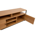 TV staliukas STUDIJA 150x40xH54cm, ąžuolas/juoda - Image 3