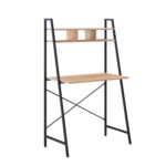 Rašomasis stalas STUDIJA su lentyna 84x44xH142cm, ąžuolo/rudos spalvos