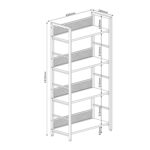 Lentyna HECTOR 60x28xH121cm, pelenų/juoda - Image 4