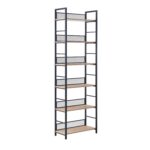 Lentyna HECTOR 60x28xH187cm, pelenų/juoda