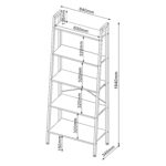 Lentyna SANCIA 64x34xH164cm, ąžuolo/rudos spalvos - Image 2