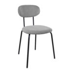 Kėdė KATO 42x48xH79cm, šviesiai pilkas velvetas