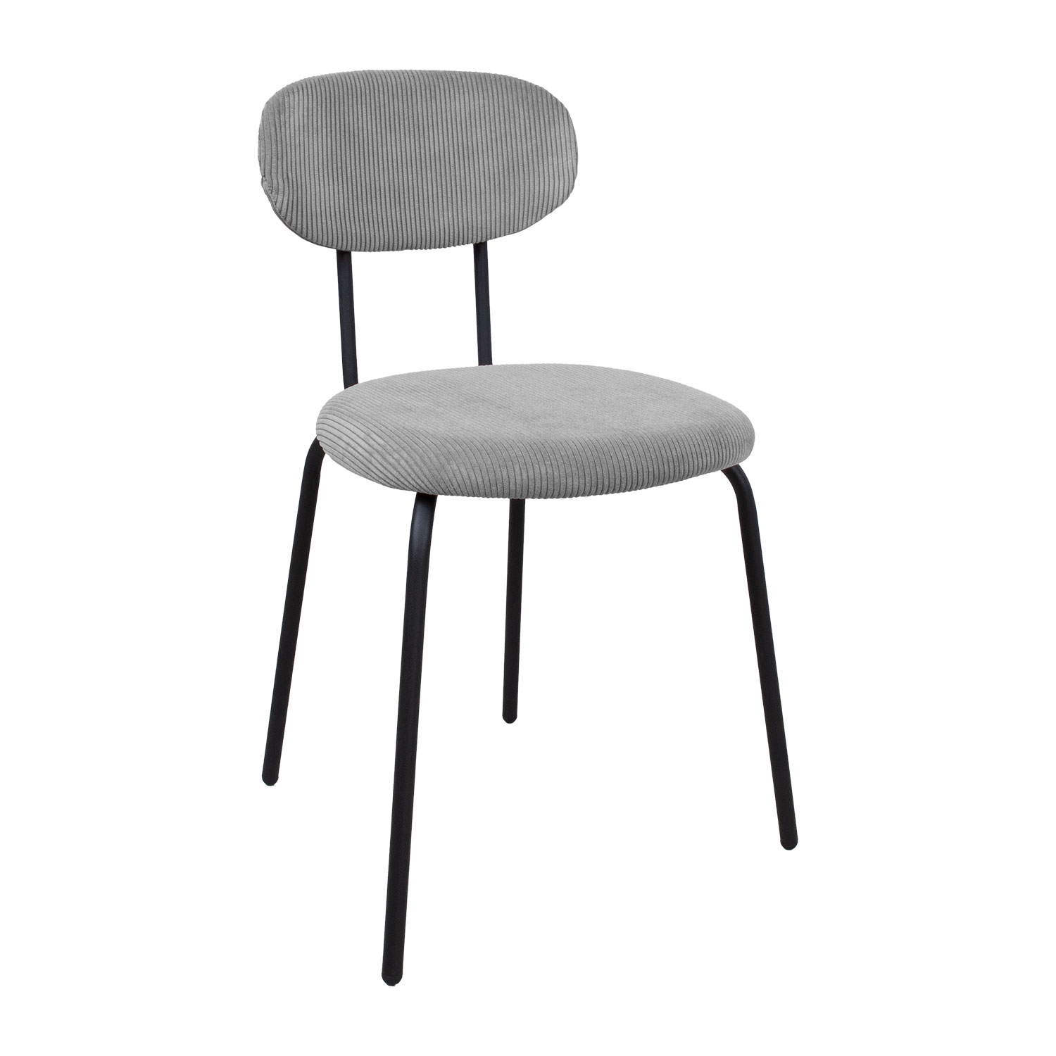 40883 Kėdė KATO 42x48xH79cm, šviesiai pilkas velvetas - Image 1