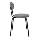 Kėdė KATO 42x48xH79cm, šviesiai pilkas velvetas - Image 3