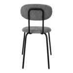 Kėdė KATO 42x48xH79cm, šviesiai pilkas velvetas - Image 4