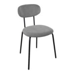 Kėdė KATO 42x48xH79cm, šviesiai pilkas velvetas - Image 5