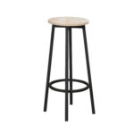 Baro komplektas HEDVIG stalas ir 2 baro kėdės, uosio/juodos spalvos - Image 3