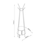 Drabužių lentyna HANNES 48x48xH170cm, kaimiškas melaminas - Image 3