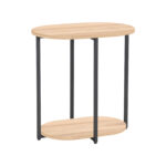 Šoninis staliukas HANNES 52x35xH54cm, kaimiškas melaminas