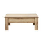 Kavos staliukas HANNES 100x50xH42cm, kaimiškas melaminas - Image 2