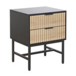 Šoninis staliukas / naktinis staliukas HELVE 48x40xH60cm, melaminas