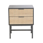 Šoninis staliukas / naktinis staliukas HELVE 48x40xH60cm, melaminas - Image 2