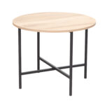 Kavos staliukas HANNES 60x60xH48cm, kaimiškas melaminas