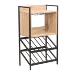 Vyno lentyna HANNES 51x30xH90cm, kaimiškas melaminas