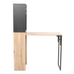 Baro lentyna su staliuku HANNES 44×122(30)xH170cm, kaimiškas melaminas - Image 3