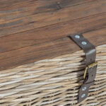 Lagamininis kavos staliukas EGROS 120x60xH39cm, natūralaus rotango - Image 3