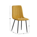 Kėdė MILKE geltonos spalvos - Image 5