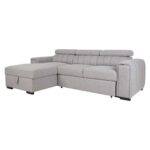 Kampinė sofa-lova ODELIA LC, pilka