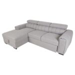 Kampinė sofa-lova ODELIA LC, pilka - Image 3