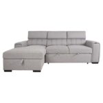 Kampinė sofa-lova ODELIA LC, pilka - Image 5