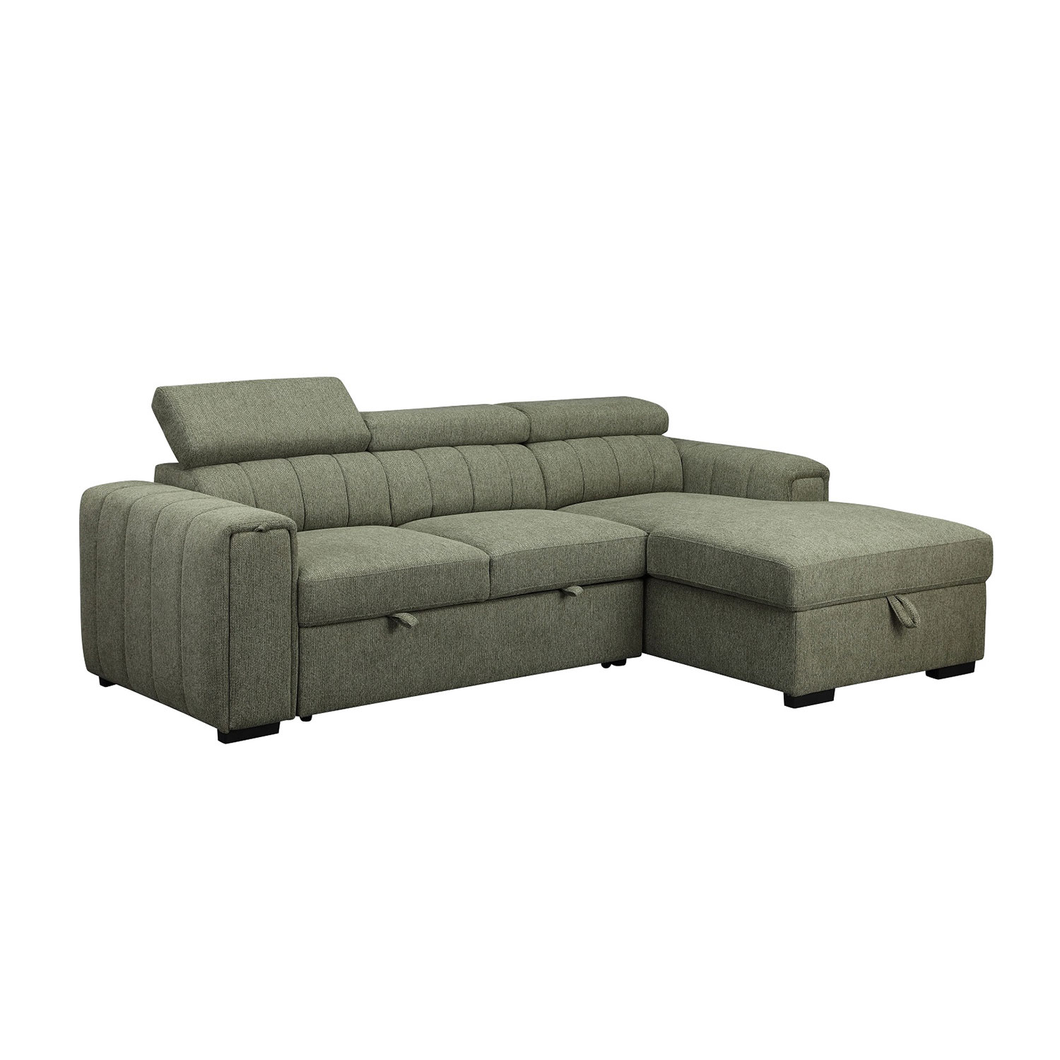 42825 Kampinė sofa-lova ODELIA RC, šviesiai žalia - Image 1