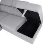 Kampinė sofa-lova ODELIA-2 RC, pilka - Image 8