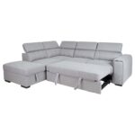 Kampinė sofa-lova ODELIA-2 LC, pilka - Image 4